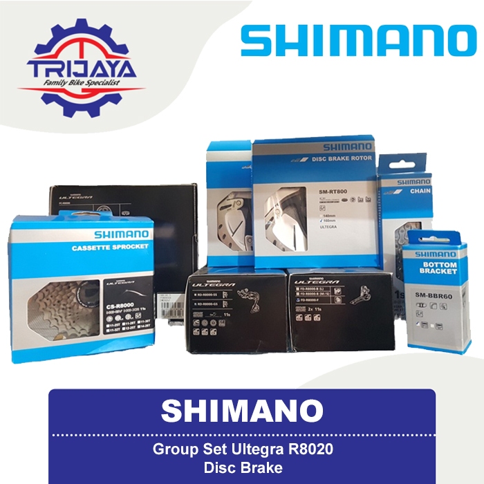 Shimano Ultegra R8020 Disc Brake 11 Speed Groupset Sepeda