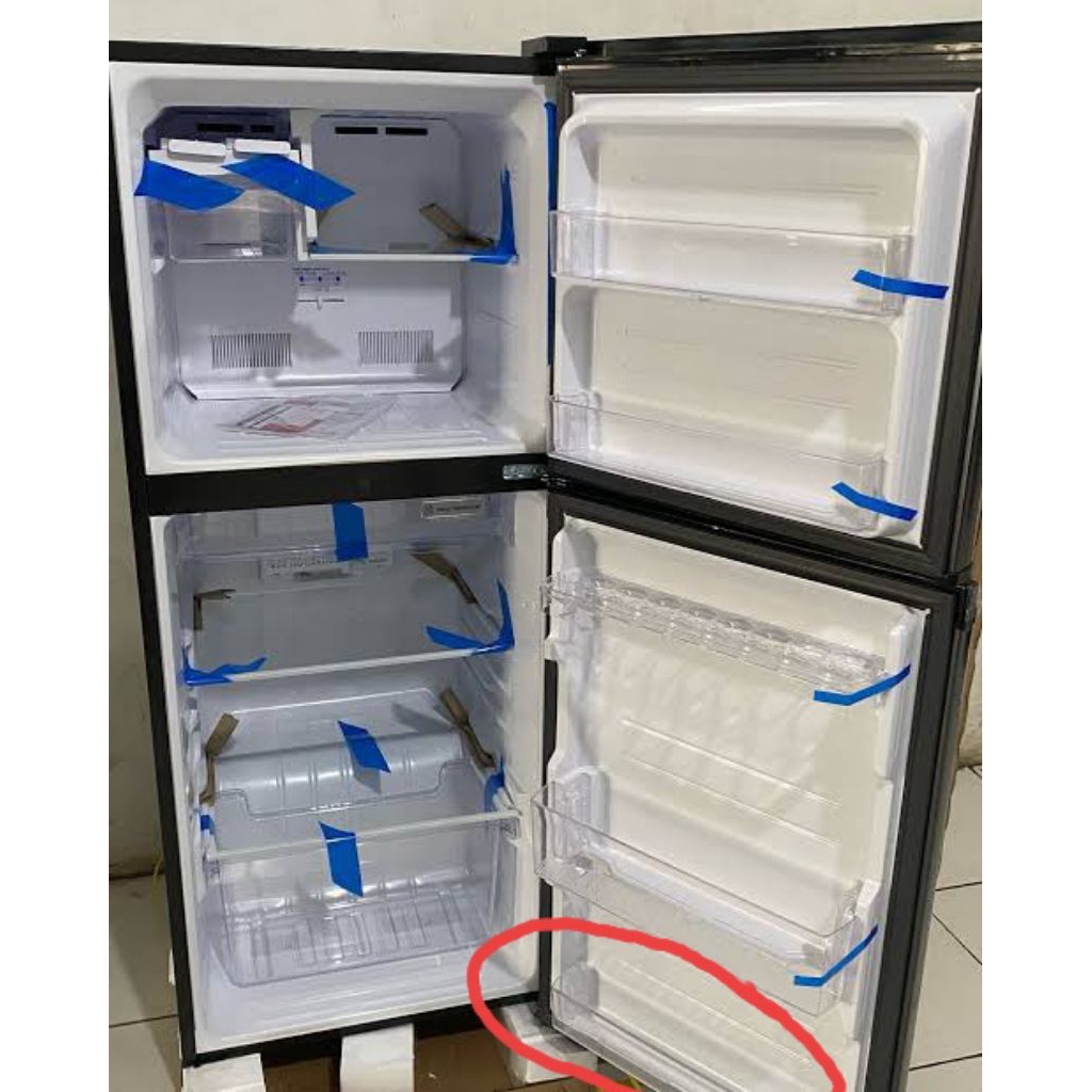 rak bawah pintu kulkas Sharp sj-236, sj-246, sj-316, sj-326