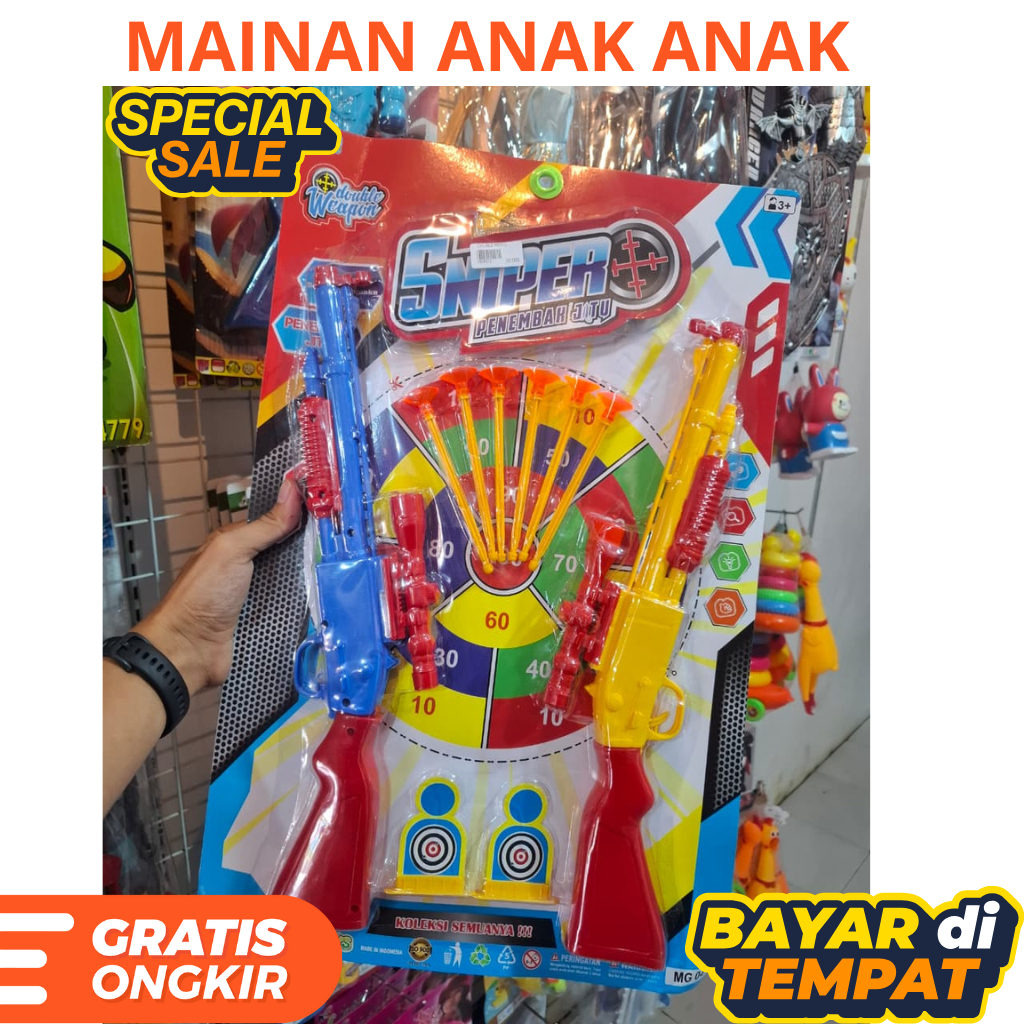 Mainan Anak Senapan Sniper MG04/ /Senapan Mainan Anak Anak/ /Pistol Pistolan/ /Tembak Tembakan Maina