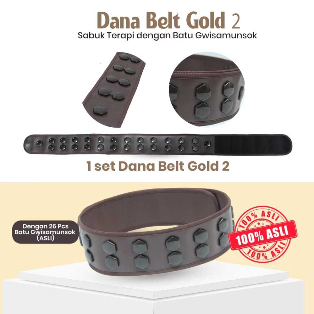Sabuk Dana Belt | Sabuk Terapi Batu Gwisamunsok | Sabuk Terapi Pinggang dijamin ASLI 100%