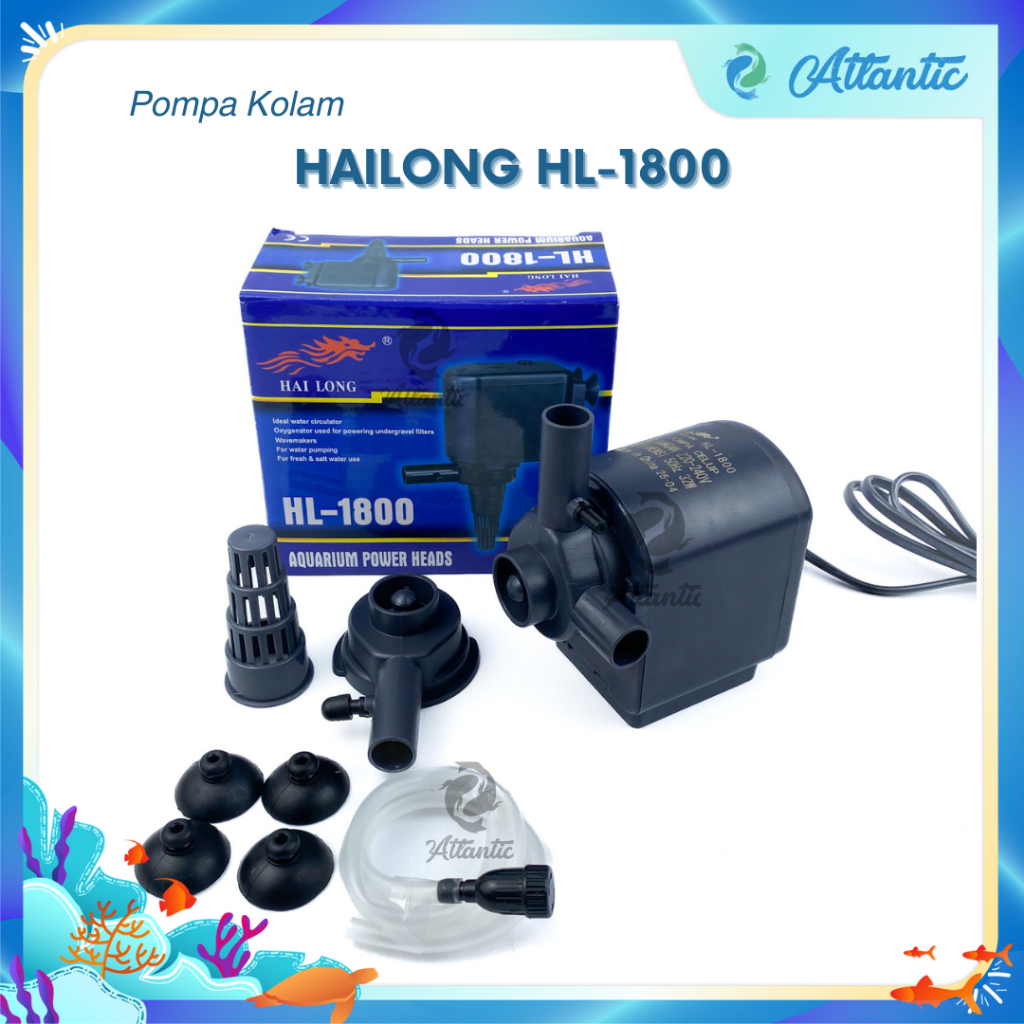 Hailong HL-1800 Hai Long HL 1800 Pompa Celup Pompa Aquarium Pompa Hidroponik