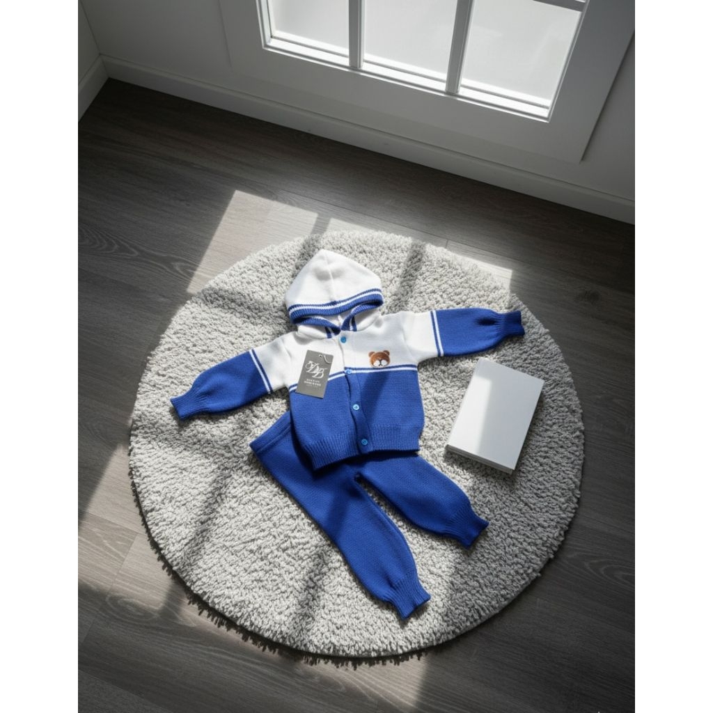 Setelan Rajut Bayi 0-12 Bulan Sweater Rajut Laki-Laki Dan Perempuan | Baju Bayi Rajut Premium Hangat