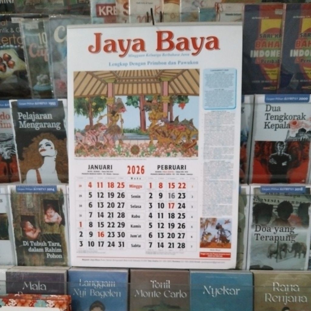 Kalender Jaya Baya tahun 2026 New