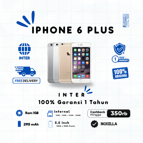 Iphone 6 Plus INTER Second Fullset Garansi 12 Bulan