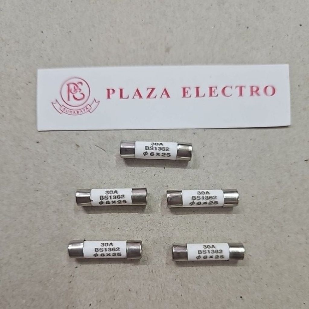 SEKERING SEKRING FUSE KERAMIK BATU 6x25 30A AMPERE 250V