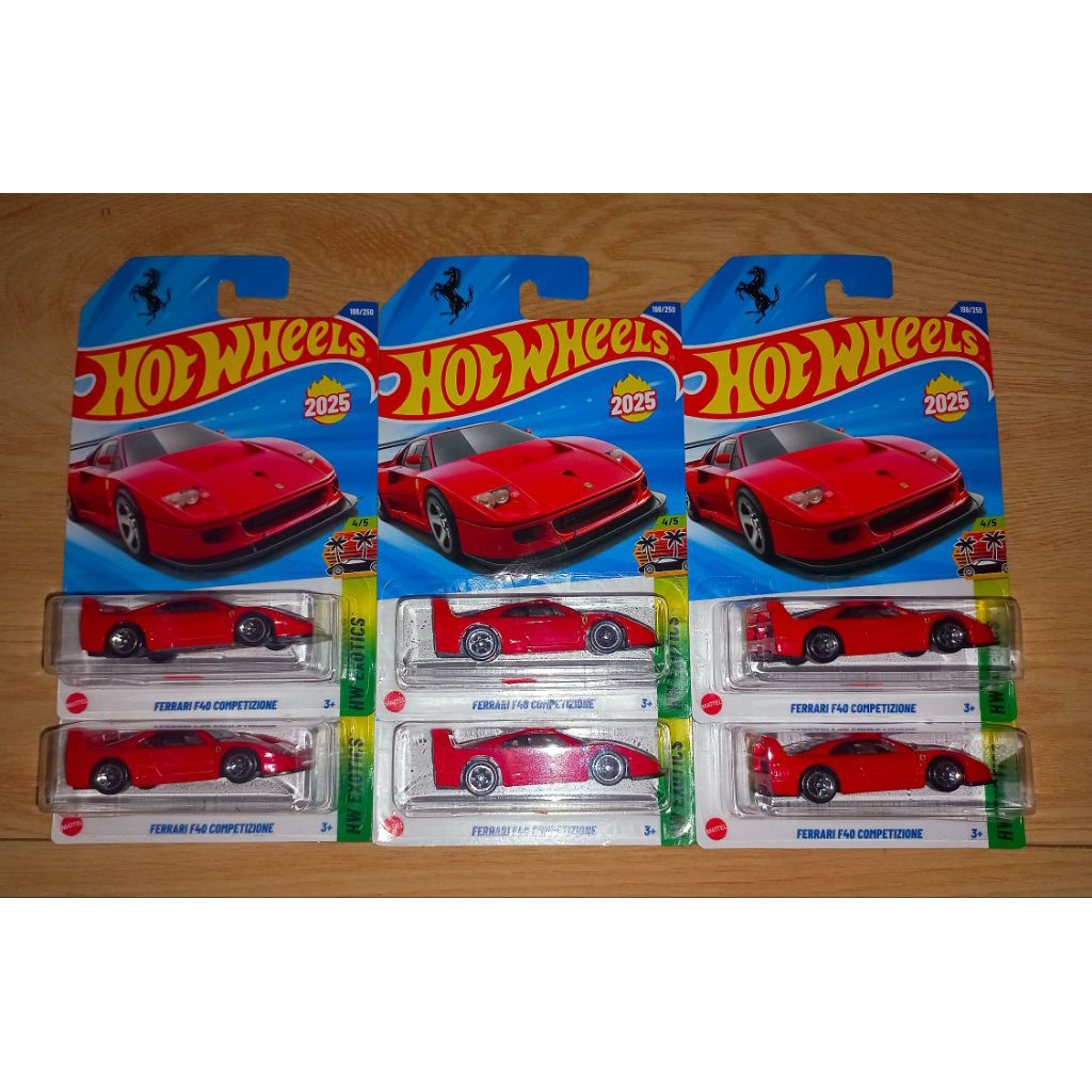 Hotwheels ferrari F40 merah