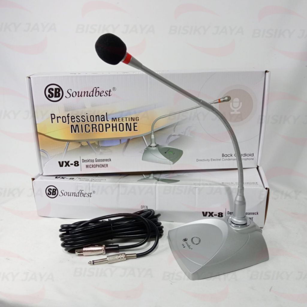 Mic Meja Soundbest VX-8 Original Microphone Meja Podium Soundbest VX8 Original Mic Podium Soundbest 
