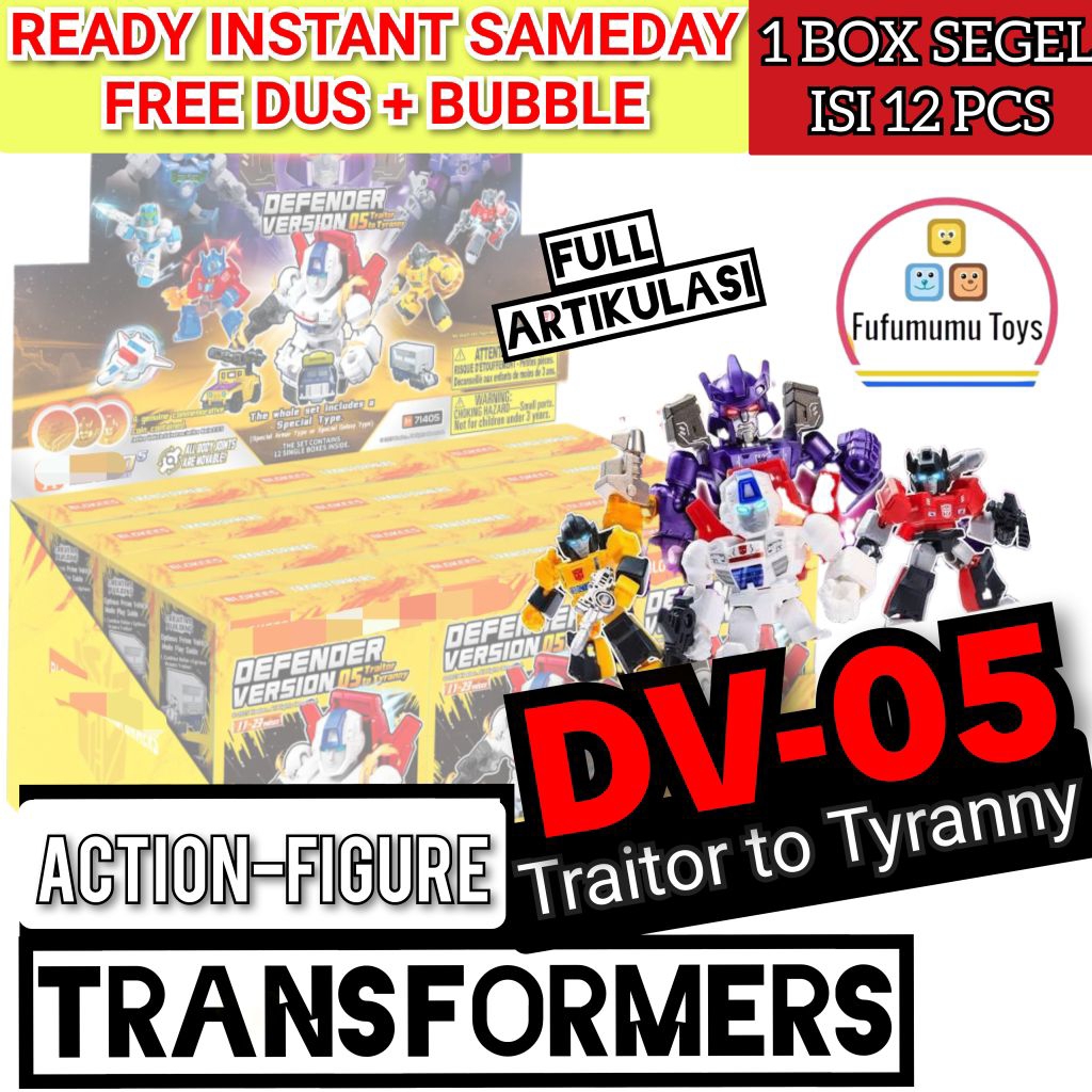 (READY DV-05) 1 Box Segel Action Figure Transformers Devender Version DV-05