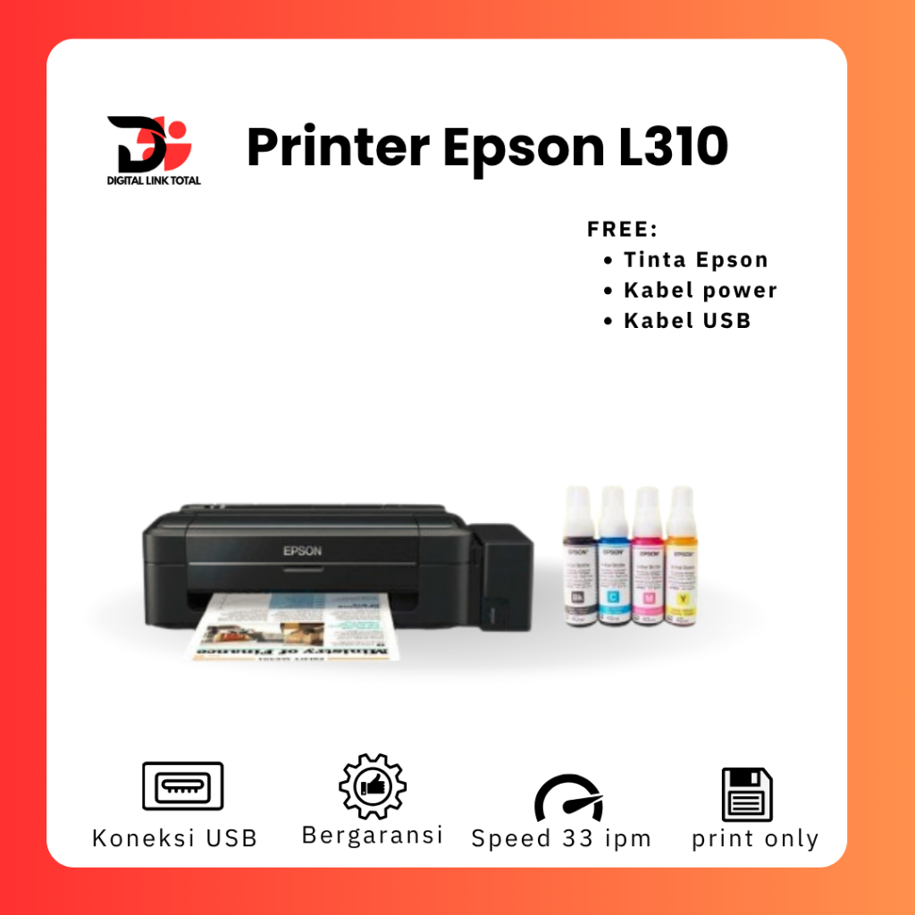Printer Epson L310 bekas Printer Photo murah