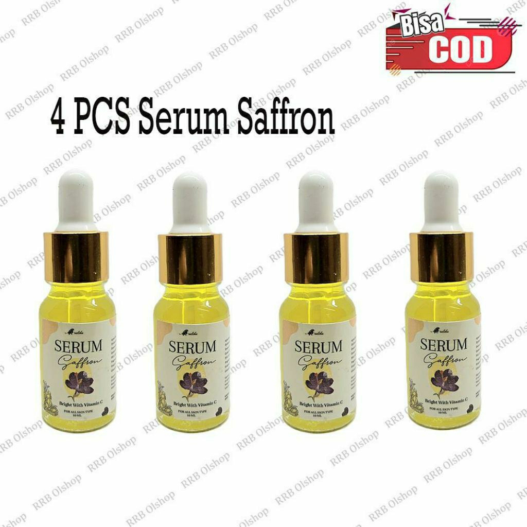 (4 PCS) BPOM SERUM SAFFRON 10ML WITH VITAMIN C NIACINAMIDETERMURAH