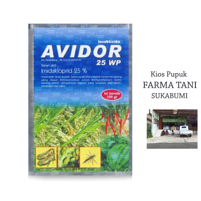 Avidor 25WP 100gr Insektisida Sistemik Pembasmi Hama Wereng Padi Obat Hama Tanaman