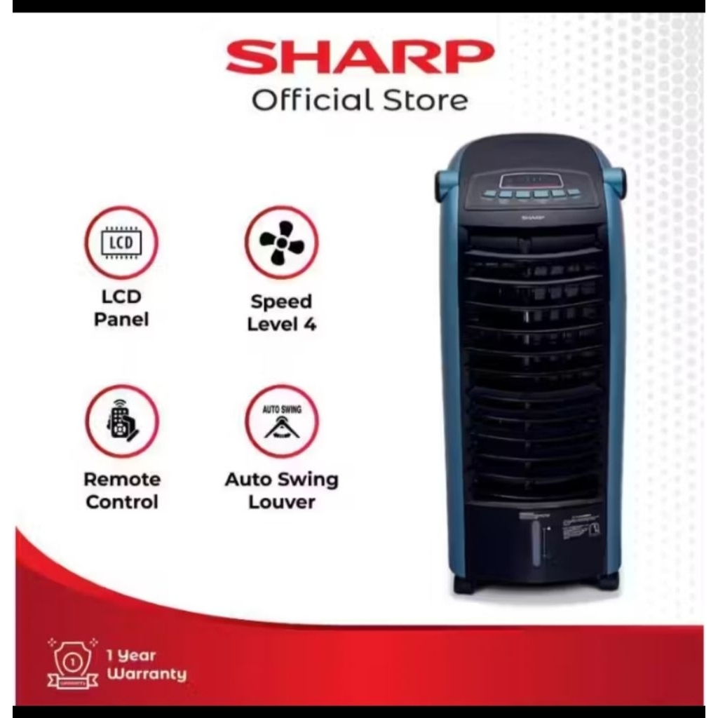 [ORI SECOND] SHARP PJ-A36TY B/W Air Cooler with Remote Control 65 Watt [6L]