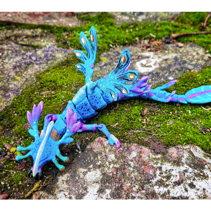 Articulated Lily Paddler Subnautica – Figure Monster Laut Artikulasi Bahan Plastik Premium