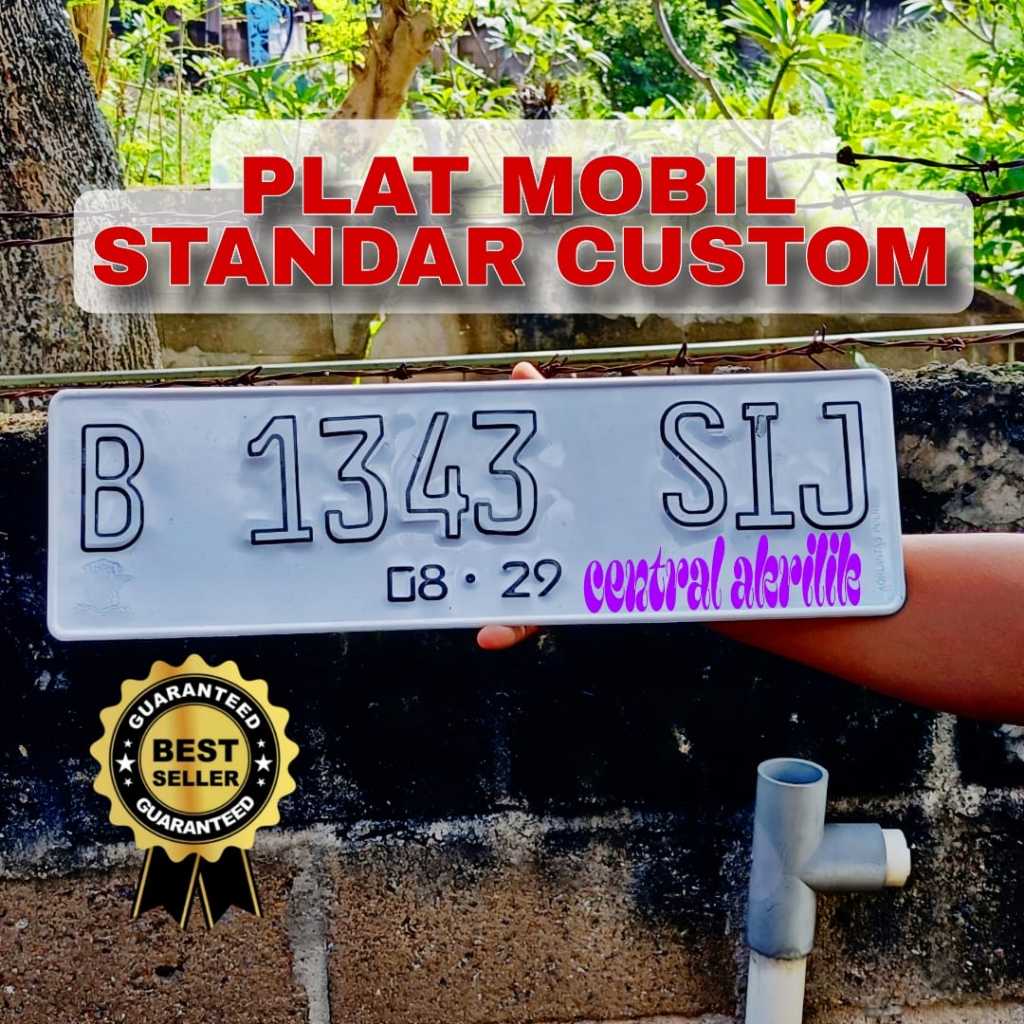 Bikin Plat Nomor Mobil Orisinil Logo Asli / Plat Nomor Mobil Standar BPM53