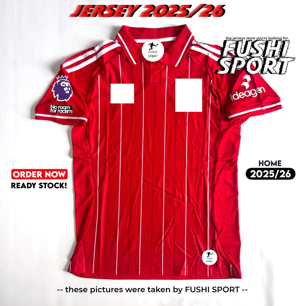 Jersey Baju Bola 2025 2026 Nottingham Forest Home New