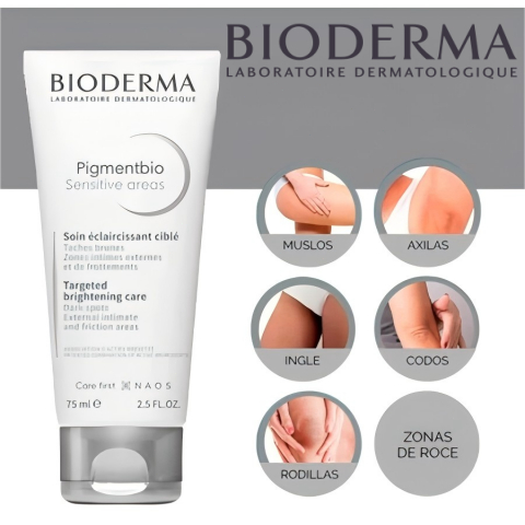 Bioderma Pigmentbio Sensitive Areas Creme 75ml/Mencerahkan & lembut utk kulit sensitif Area Intim