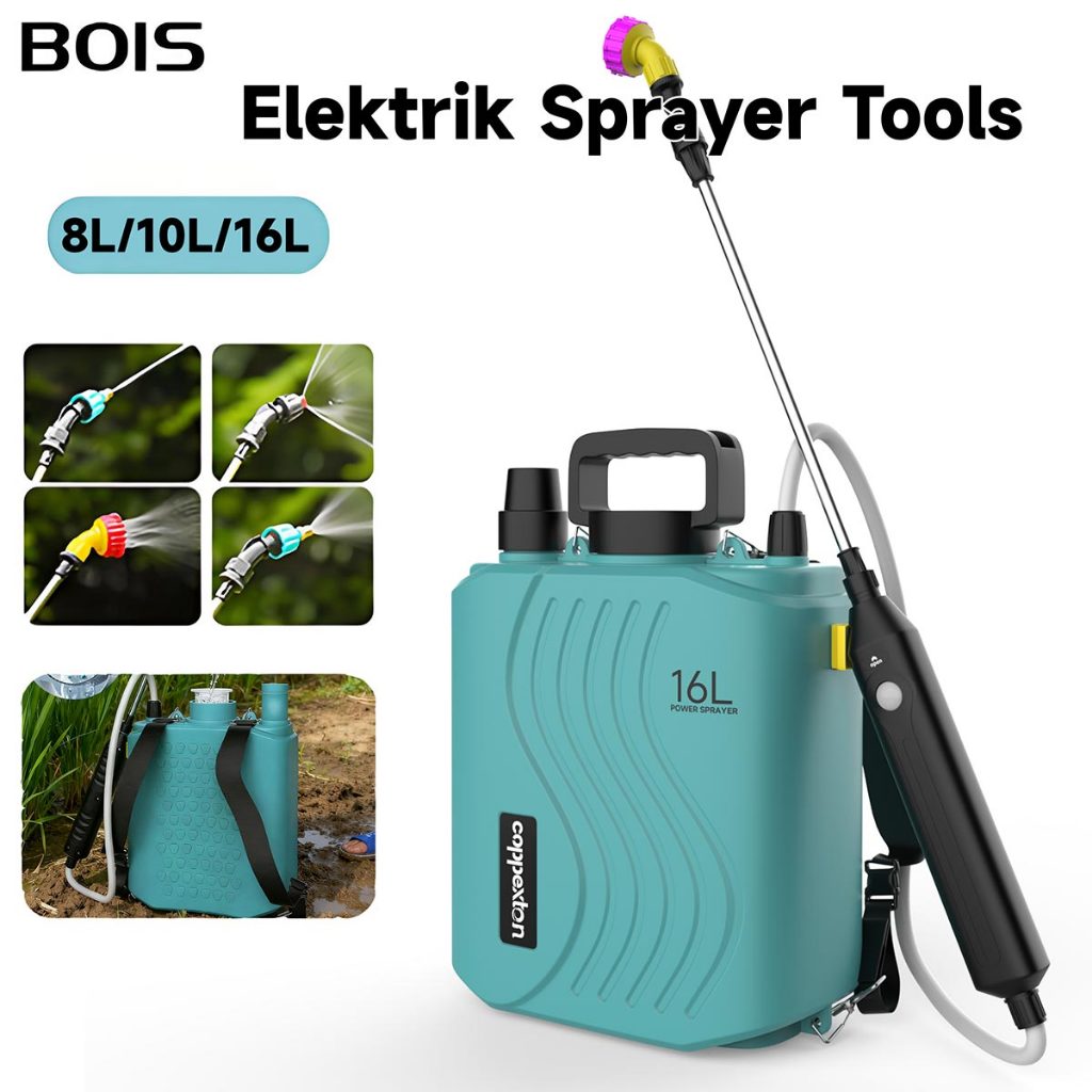 BOIS Sprayer Listrik 16 Liter Semprot Pertanian Ransel Listrik  Alat Semprot Pertanian Tanaman Spray