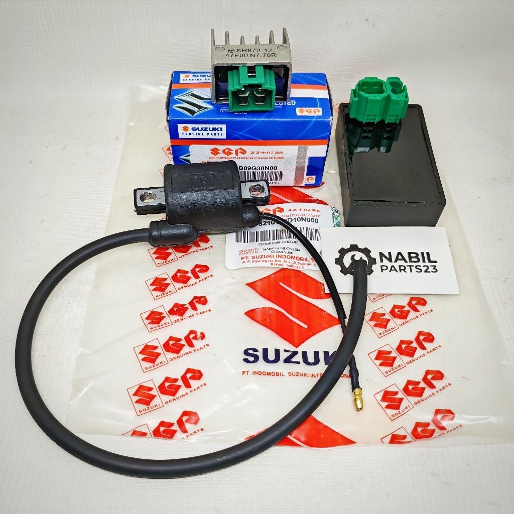 CDI KOIL KIPROK 3ITEM PENGAPIAN SUZUKI SHOGUN 125 R FL FD OLD NEW ORI