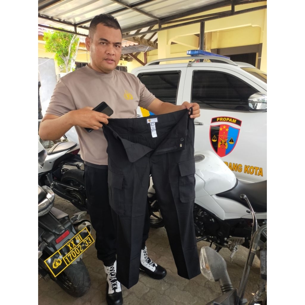 CELANA PDL JATAH POLRI COKLAT & HITAM ASLI ORIGINAL 100%