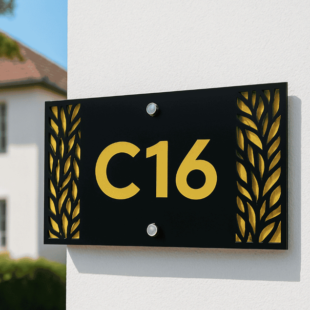 NOMOR RUMAH AKRLIK NOMOR RUMAH UNIK NOMOR RUMAH MEWAH HITAM GOLD NOMOR RUMAH MINIMALIS AESTETIK