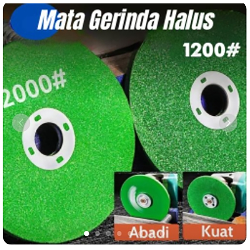 [COD]Batu Gerinda 4 Inch Tebal 6mm Mata Gerinda Poles Asah Logam, Stainless, Pisau Dapur – 1200# 200