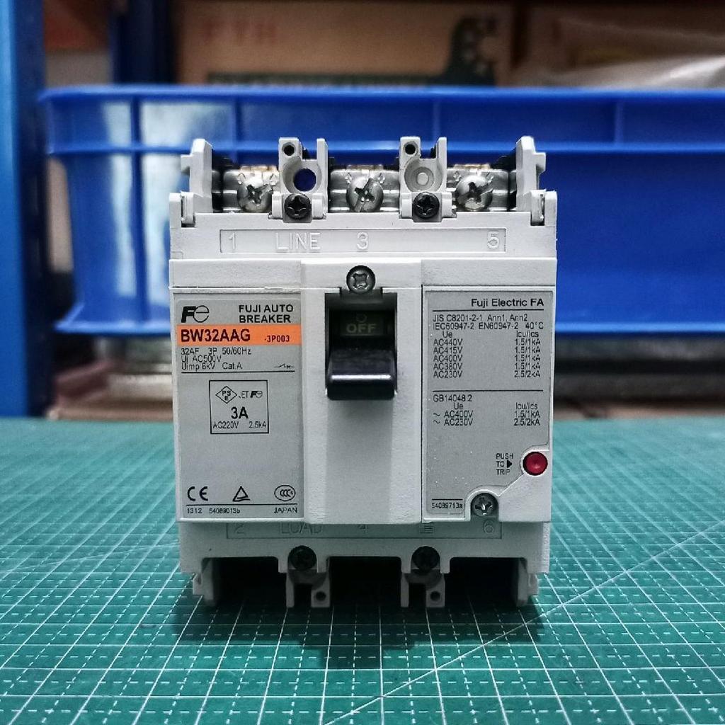 MCCB FUJI ELECTRIC BW32AAG Fuji Auto Breaker 3A 3 Pole
