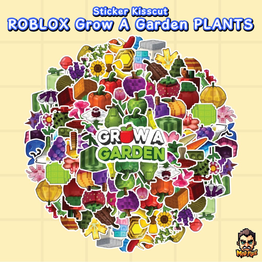 Sticker ROBLOX Grow A Garden Plants / Stiker Bontax / Sticker Chromo / Sticker Roblox / Sticker Grow