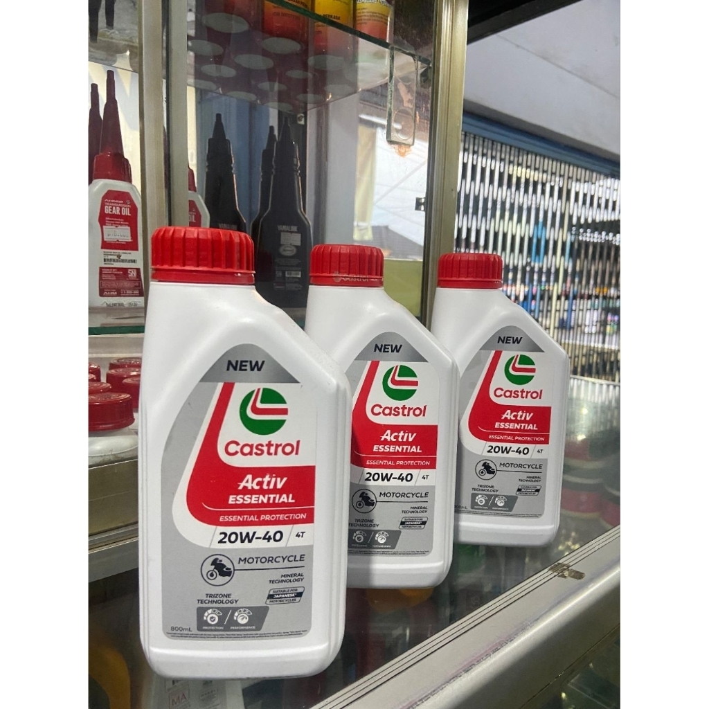OLI CASTROL 4T 800ML CASTROL ACTIVE ESSENTIAL/ CASTROL GO 0.8 SNI