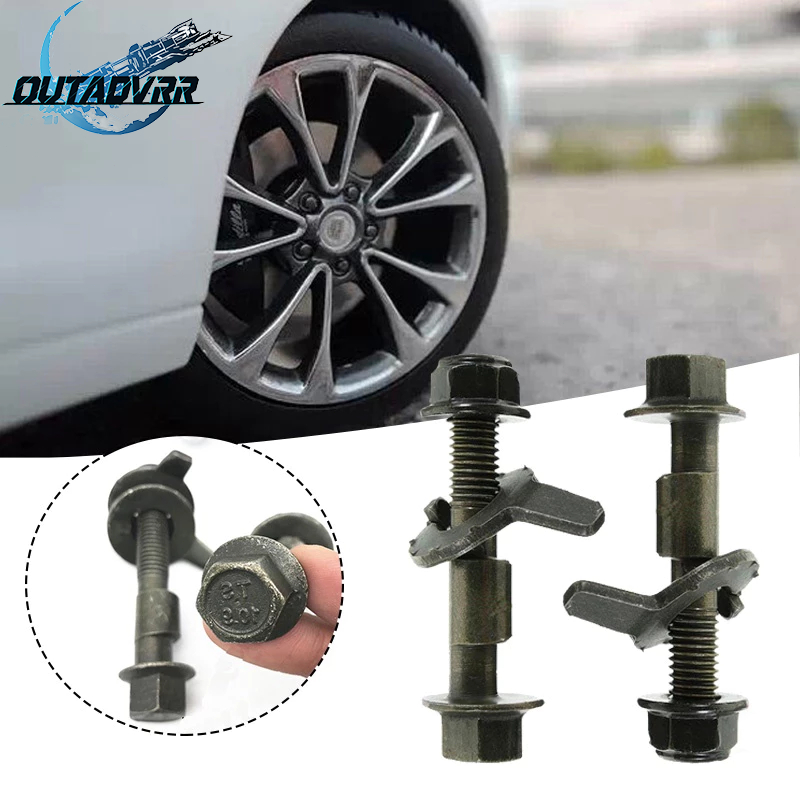2Pcs Baut Chamber Baut Camber Spooring 12 mm Steel Baut Spooring Baut Eksentrik Pelurusan Ban COD