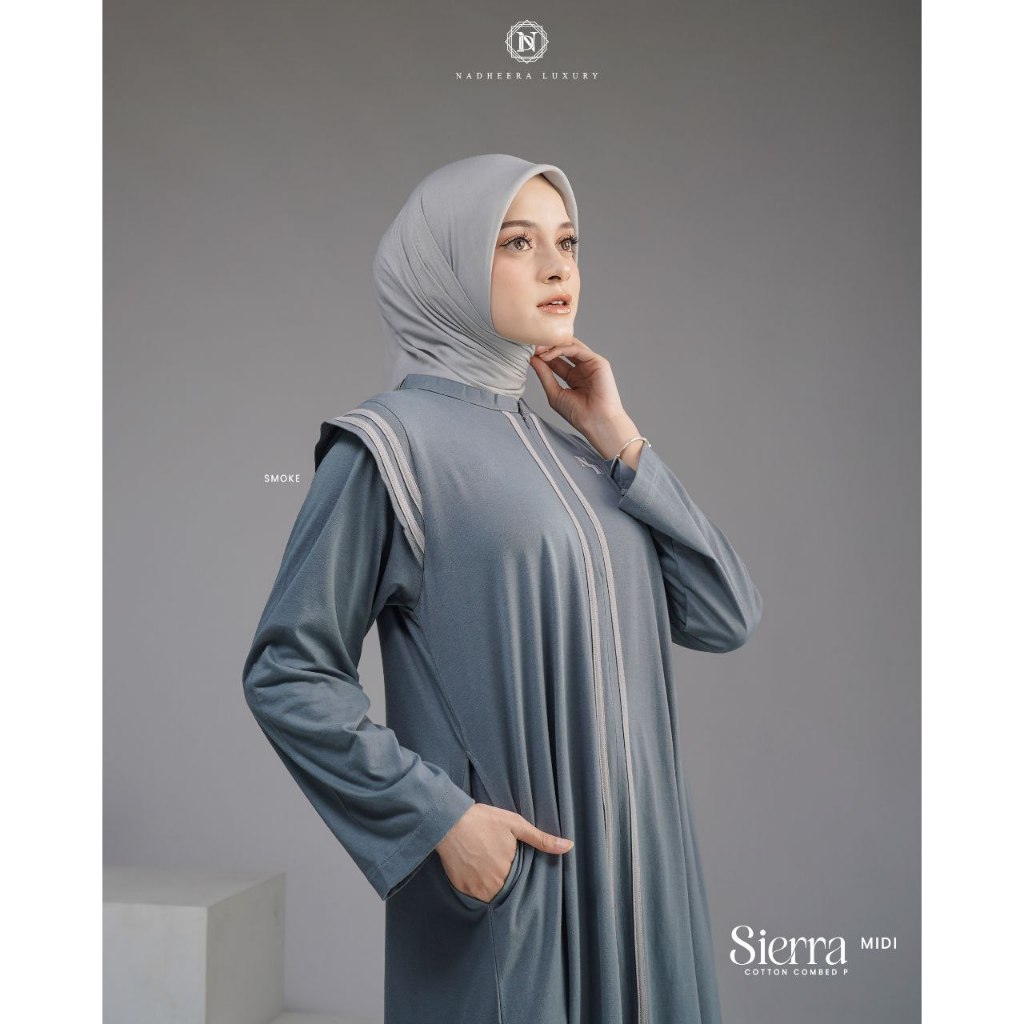 SIERRA MIDI & DRESS SERIES TERBARU NADHEERA LUXURY✅BISA COD✅GAMIS LEBARAN KONDANGAN OUTFIT HANGOUT✅S