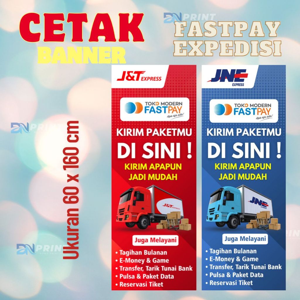 CETAK BANNER AGEN FASTPAY EDISI EXPEDISI