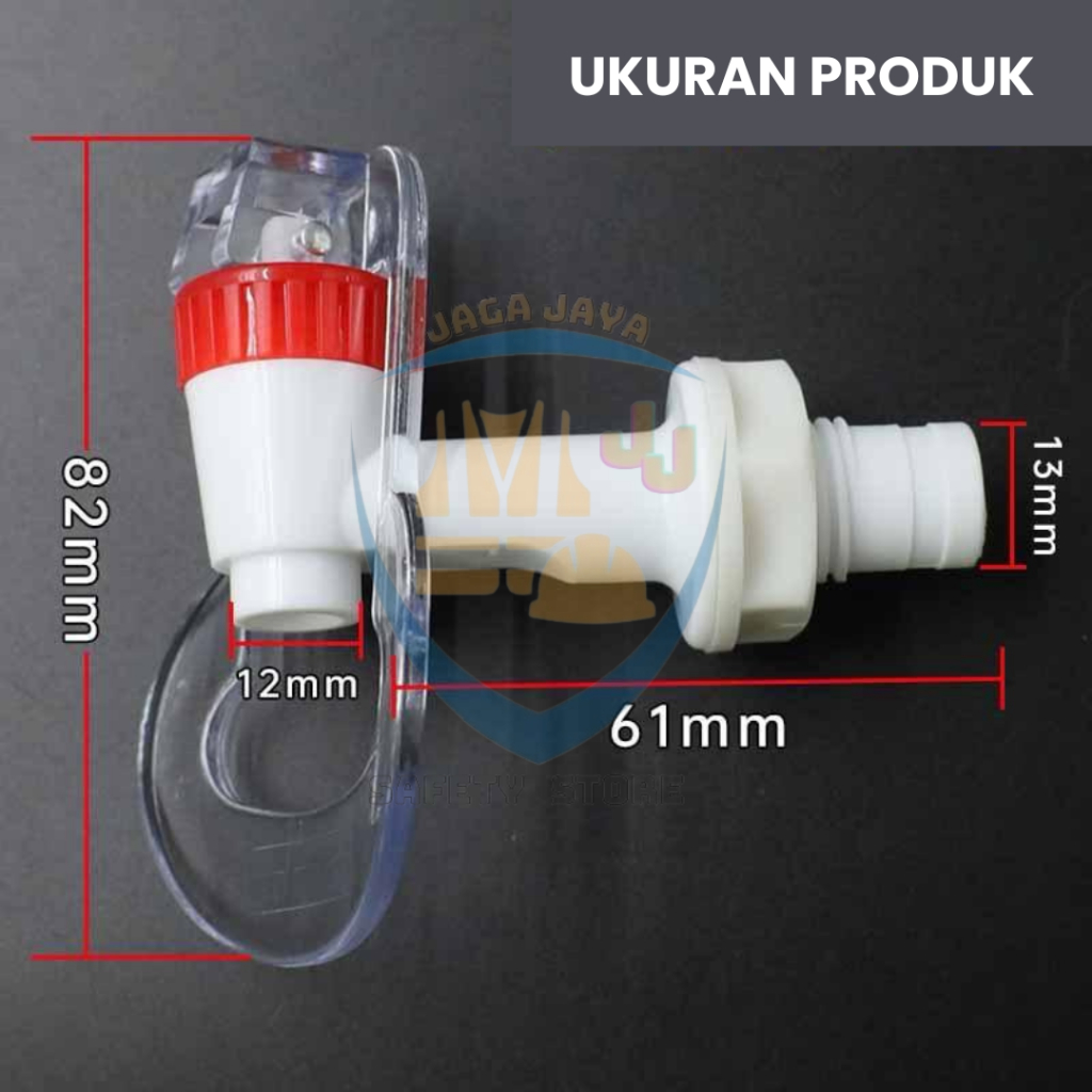 Kran Dispenser Dorong Kaca Drat Luar, Kran Dorong Kaca Guci, Galon Air, Kran Dispenser Tipe Dorong, 