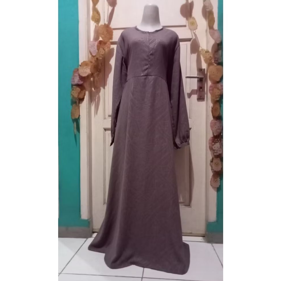Gamis muslimah Yoris embos premium