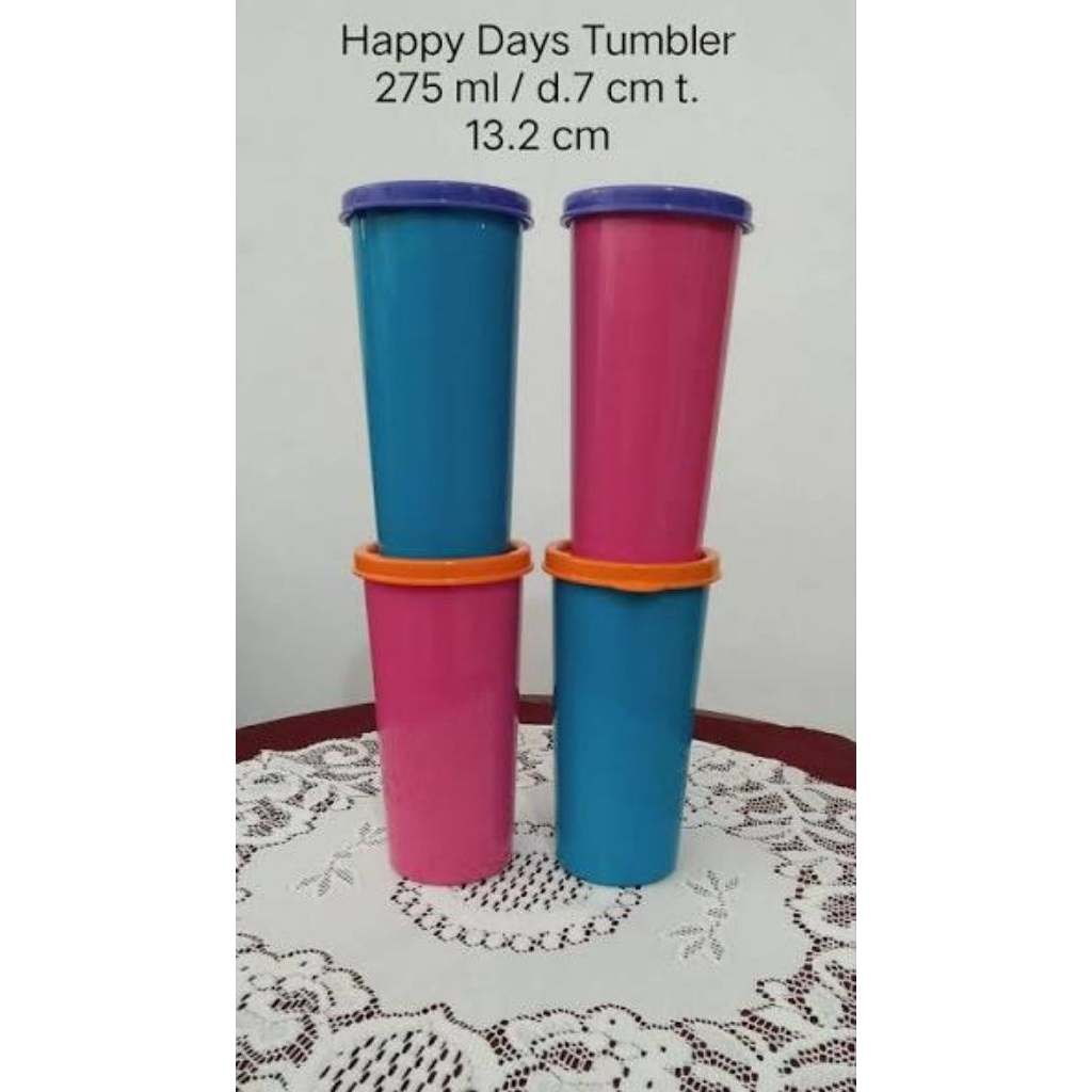 Tupperware medium Tumbler happy day 275 ml