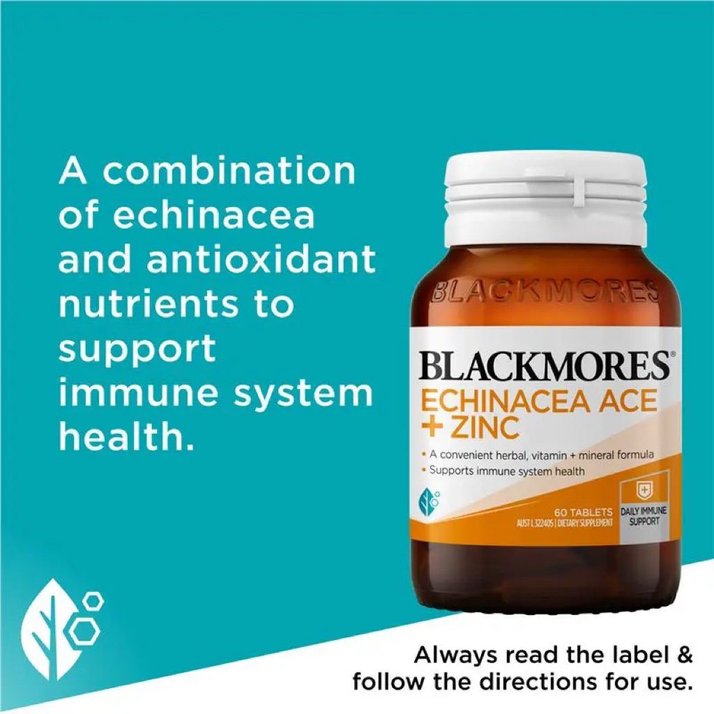 Blackmores Echinacea ACE + Zinc 60 Tablets