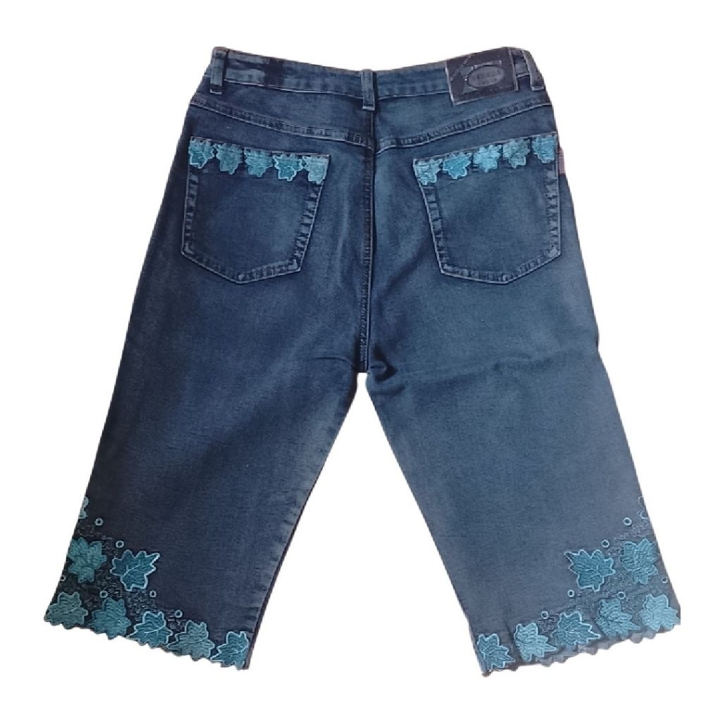 Celana Sepan Jeans Setengah Tiang Wanita