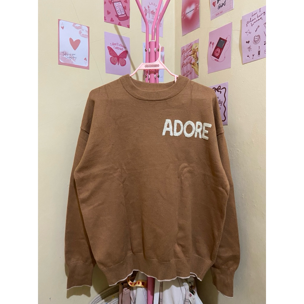 sweater choco crewneck  coklat kutub tiramisu brand