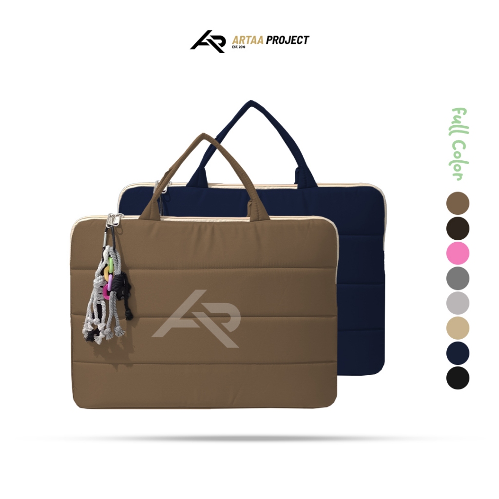 Puffy Series Laptop Bag.3 | Tas Laptop Simple Minimalis Ukuran 14-15 Inch - Tas Pelindung Laptop Ful