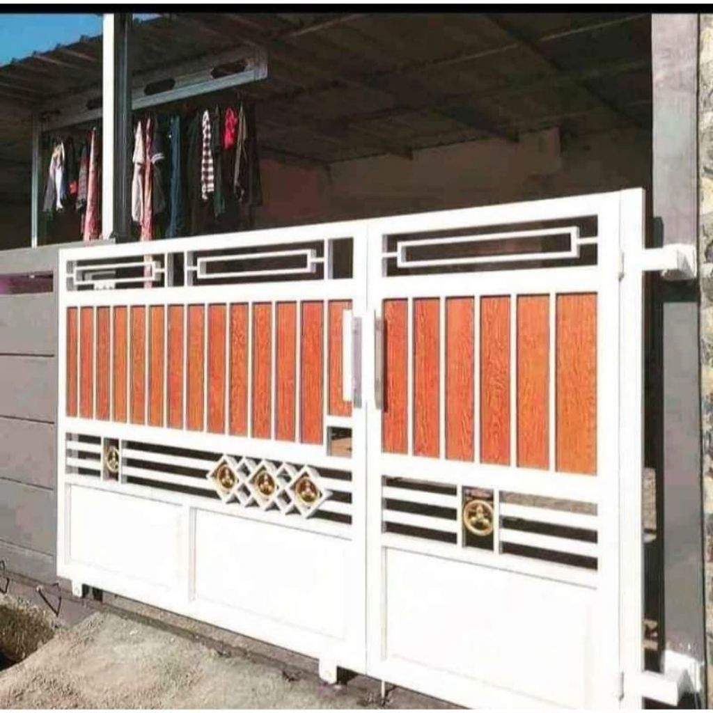 PAGAR GRC KOMBINASI PLAT BENDING BAHAN GALVANIS (anti karat)TAHAN LAMA(650-750)