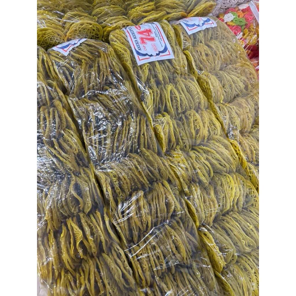 Kerupuk mie palang kuning 1 bal 3 kg