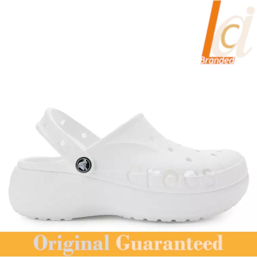 Sandal Clog Original Crocs Baya Platform Clog - White
