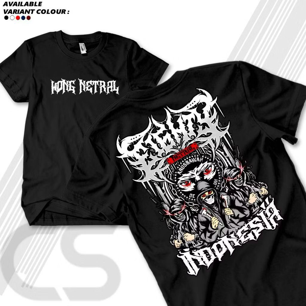 TSHIRT/KAOS WONG NETRAL FIGHTER NETRAL INDONESIA