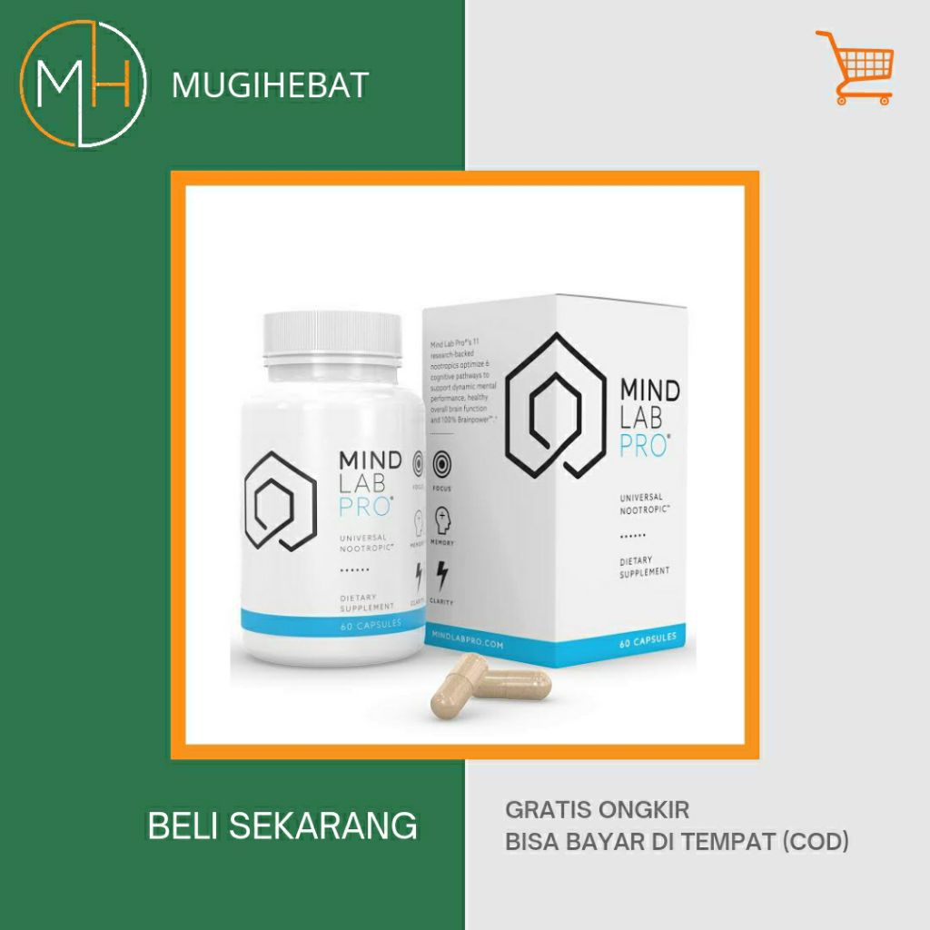 (NEW) Mind Lab Pro Suplemen Otak Universal Nootropic Mindlab Pro 60 Caps Vitamin Otak Asli Import