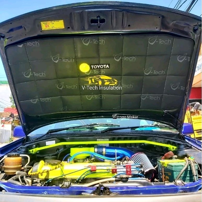 Starlet Kapsul Peredam Kap Mesin Mobil V-Tech