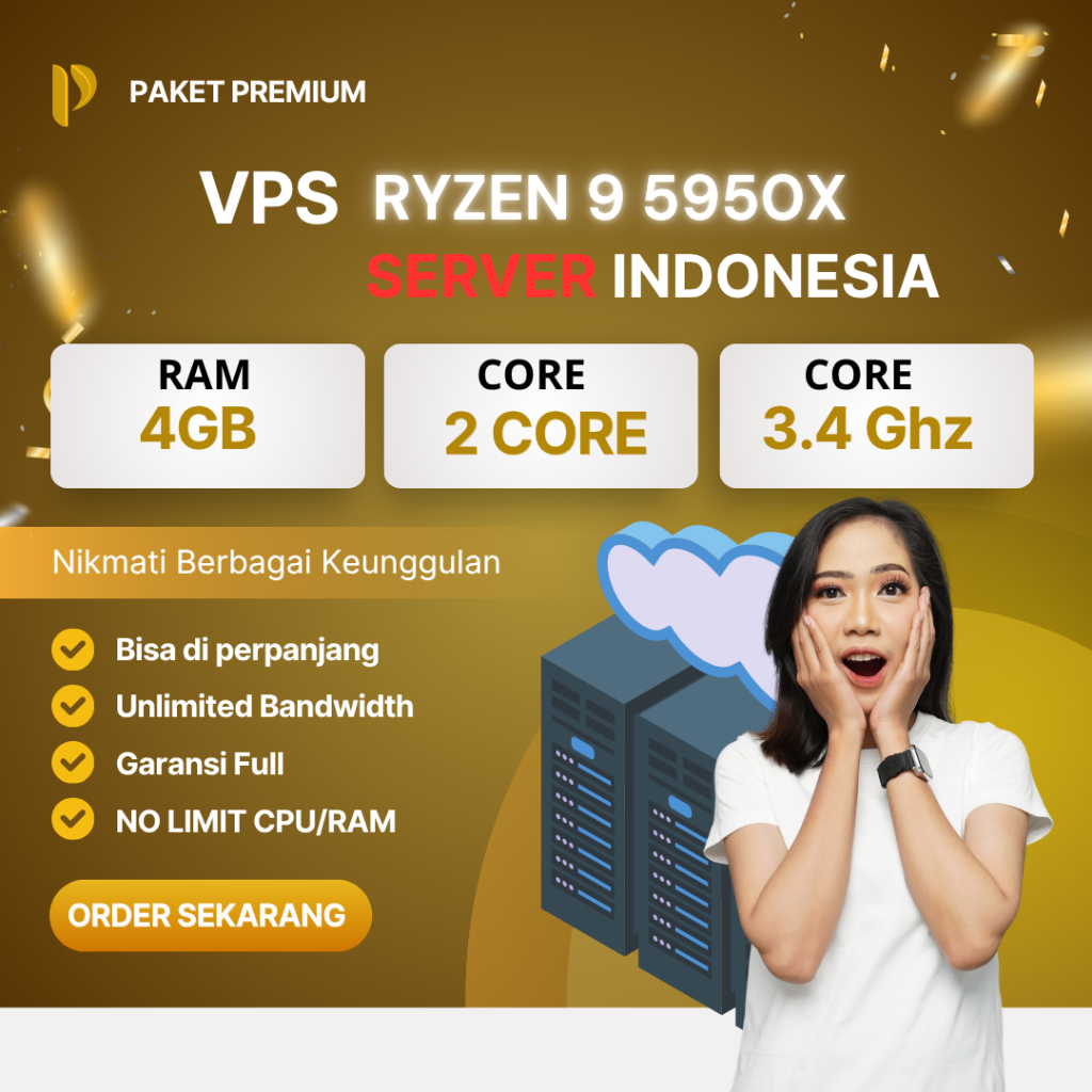 (VPS) | 4GB RAM SERVER INDONESIA