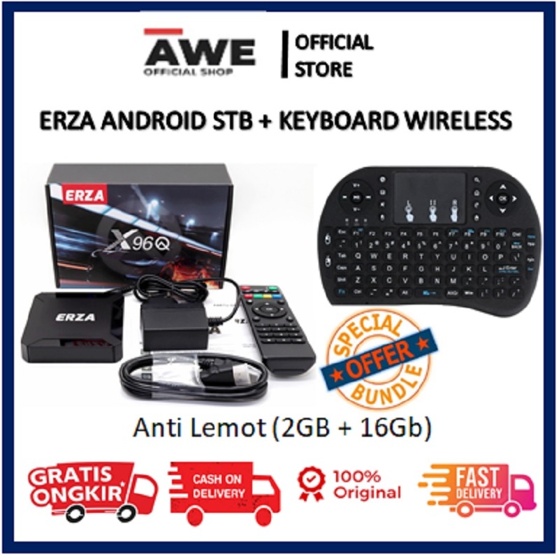 X96Q TV Box Android 10 2GB 16GB Allwinner H313 Quad Core 4K 2.4G Wifi STB Android