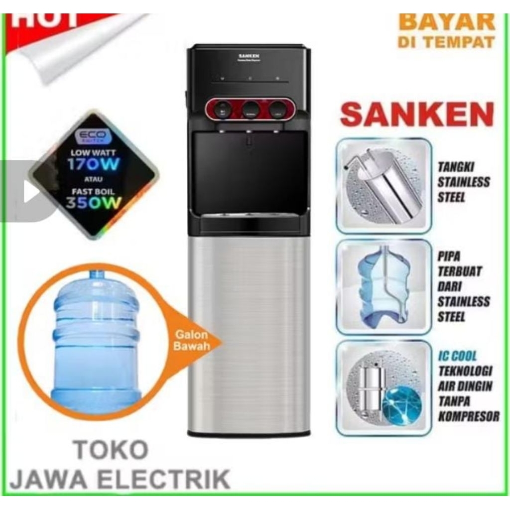 Dispenser Sanken Galon Bawah HWD 535IC
