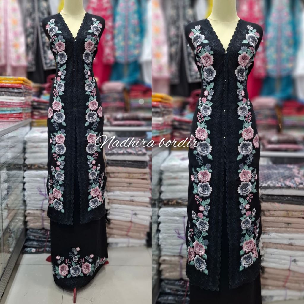 Bahan Kebaya bordir suji khas bukittinggi