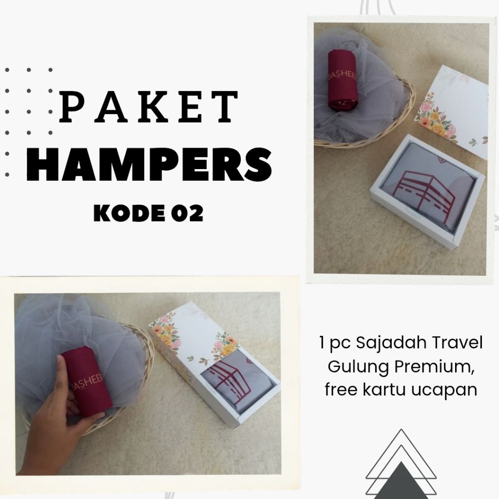 Hampers Sajadah Gulung - sajadah Genggam - Sajadah Kecil - Travel - Hadiah - Kado - Souvenir