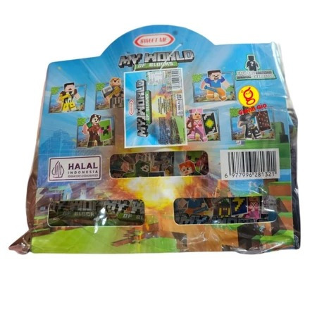 Nycyta HomePermen Keras Hard Candy Berhadiah Lego MinCraft My World of Blocks Sweet Me Renceng isi 1